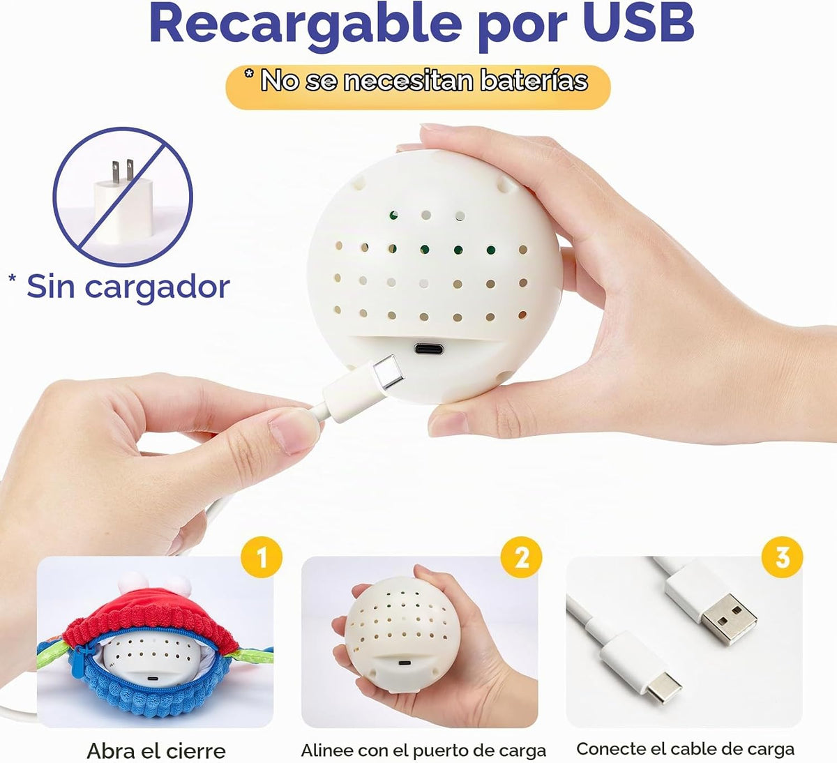 hahaland Bebé 6+ Meses Tiempo Boca Abajo Juguete Musical para Gatea...