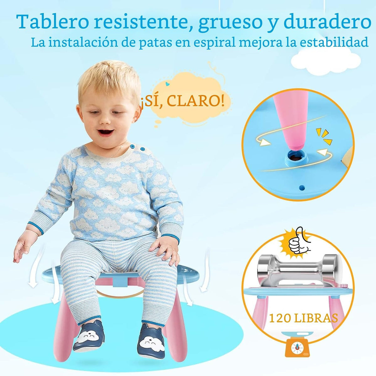 Kikidex Juguetes para niños de 1 a 3 años, tablero magnético de dib...