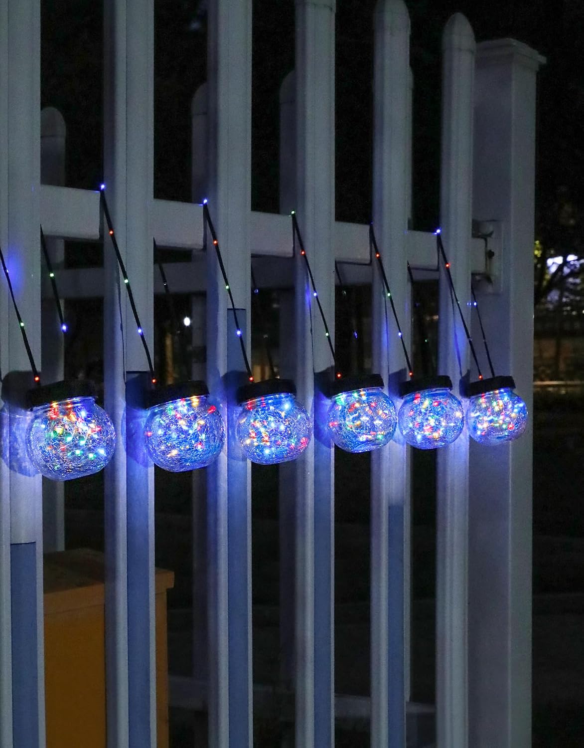 PARTPHONER Paquete de 12 luces solares para exteriores impermeables...