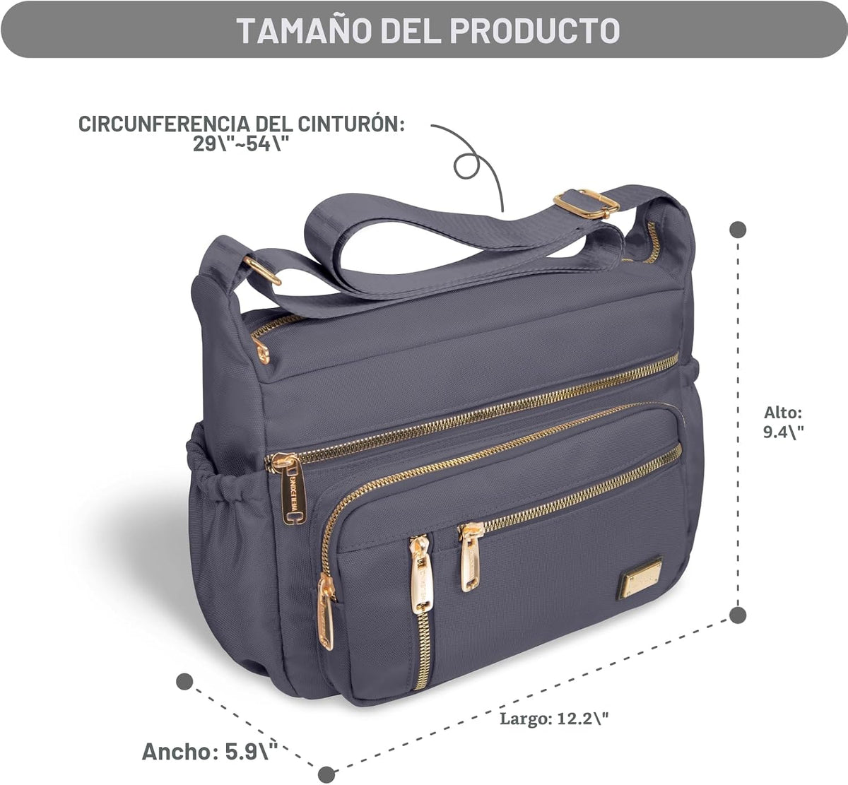 NPBAG Bolso bandolera para mujer, bolso de hombro, bolso de mensaje...