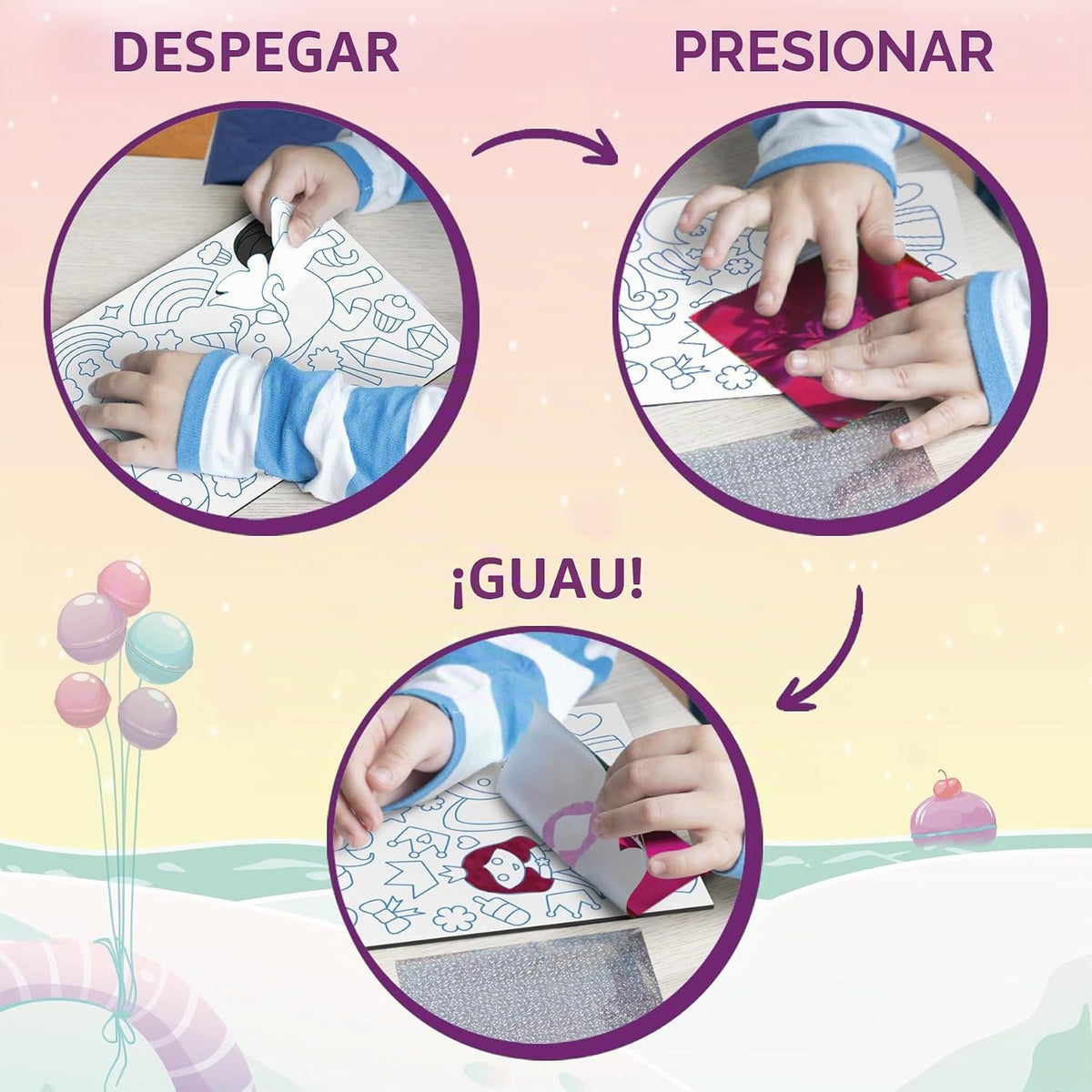 Skillmatics Foil Fun Unicorn & Princess, Foil Art & Craft,...