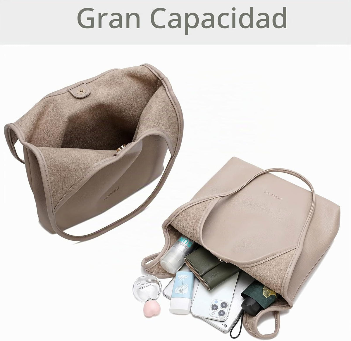 Montana West Bolsos estilo hobo holgados para mujer, bolsos de homb...