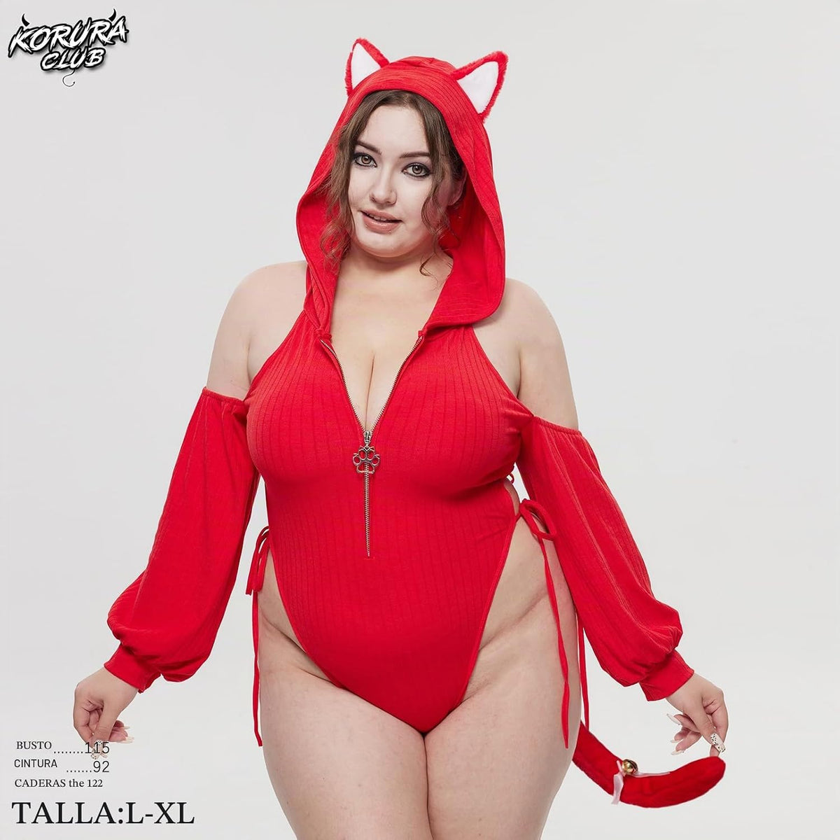KORURACLUB - Conjunto de lencería sexy de sirvienta de gato para mu...