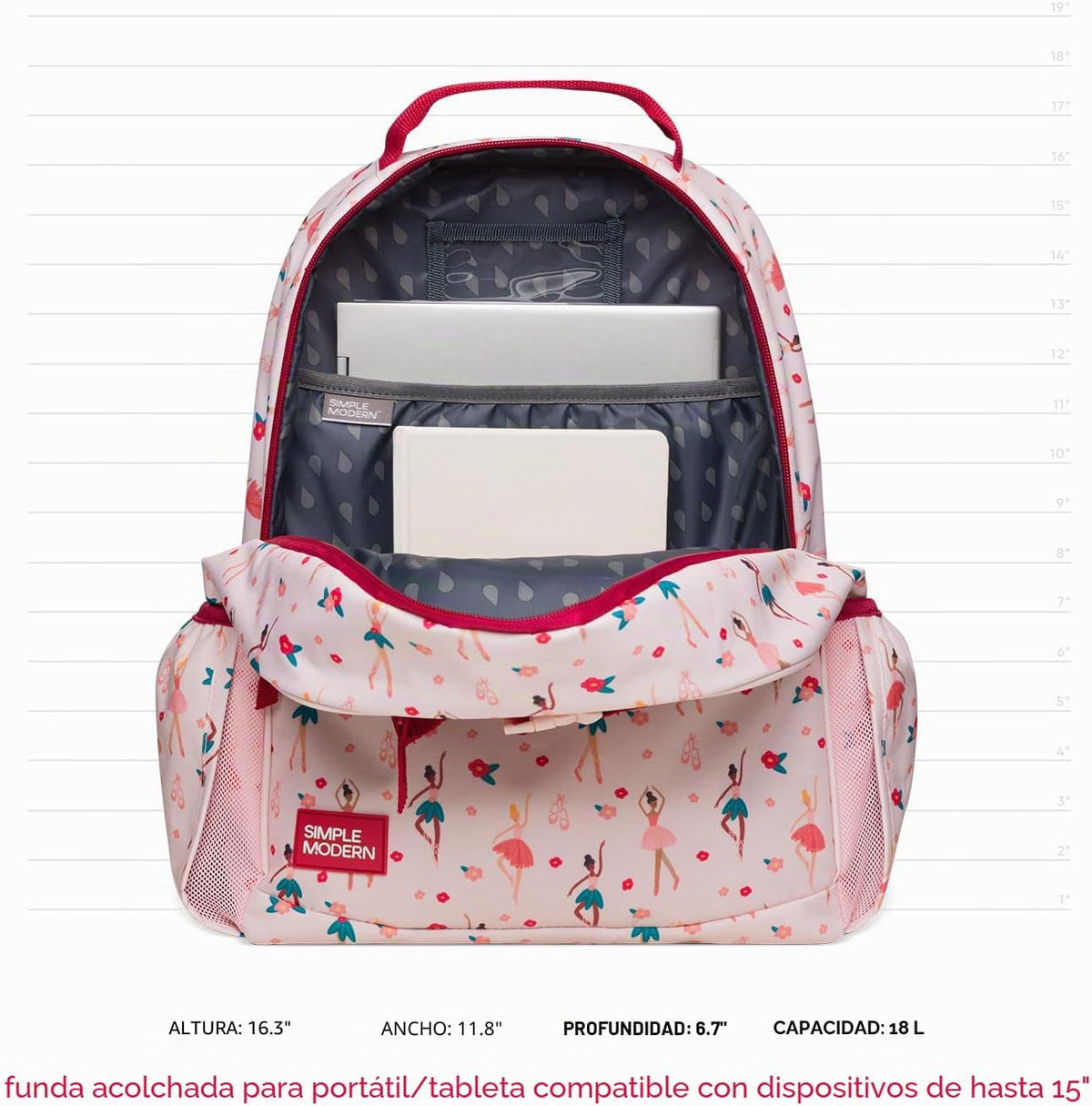 Simple Modern Mochila para niños y niñas escolares, Disney: Frozen...
