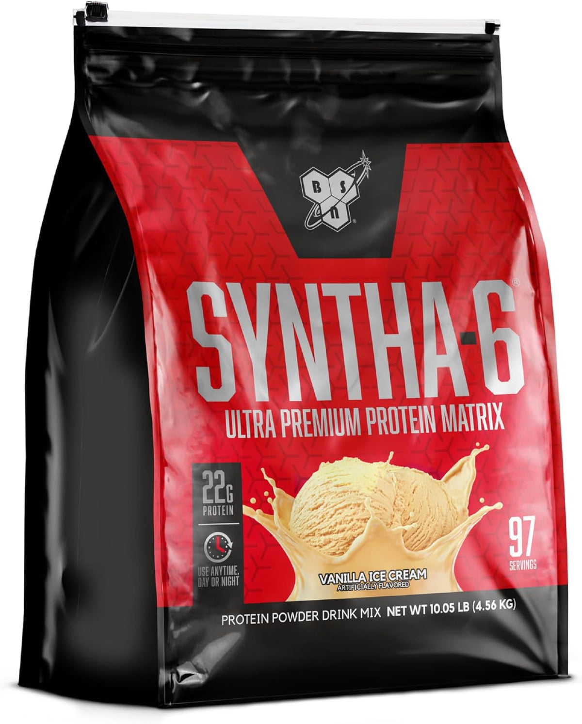 BSN SYNTHA-6 Proteína en polvo premium, helado de vainilla, 97 porc...