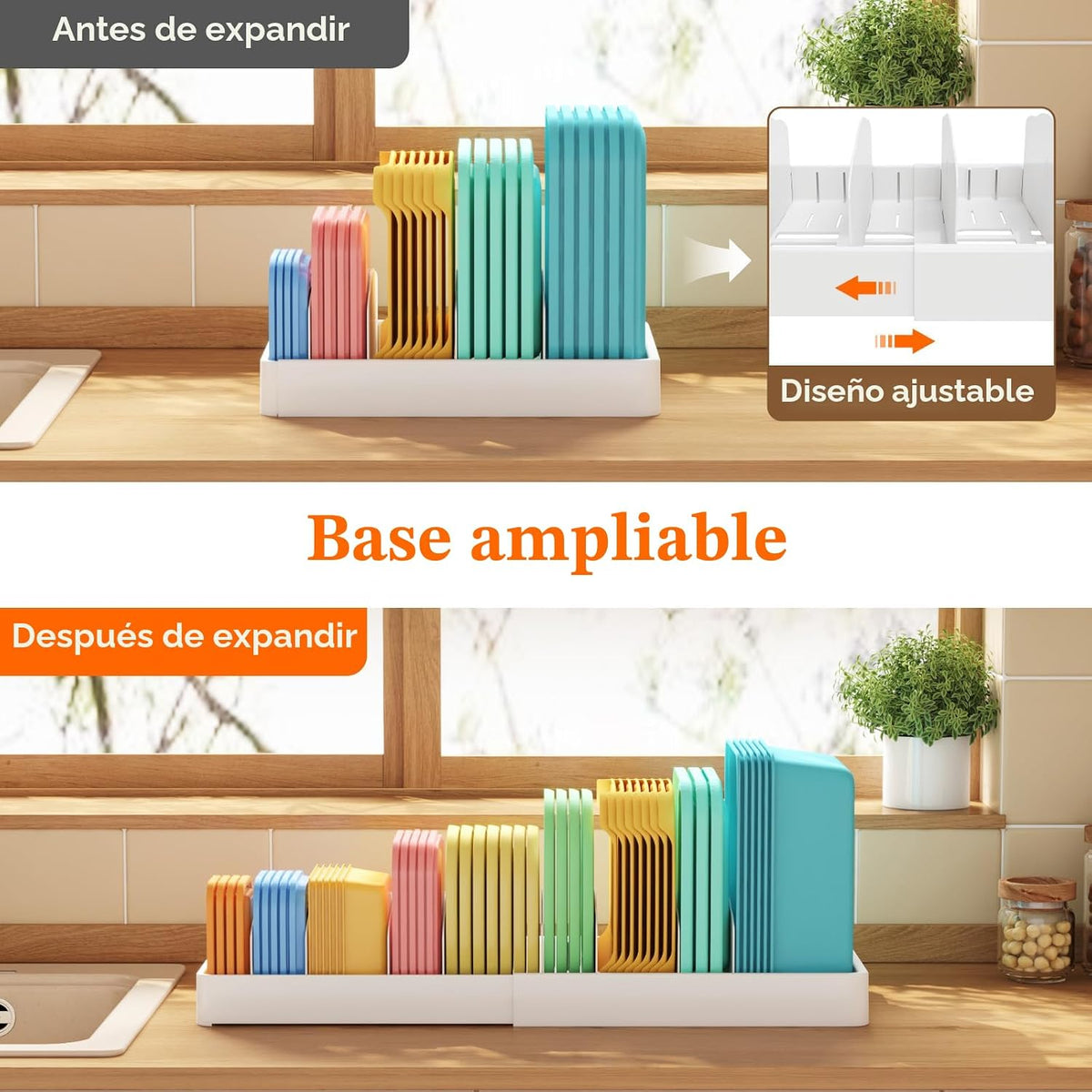 Lifewit Organizador de armario de cocina para tapa de condensador d...
