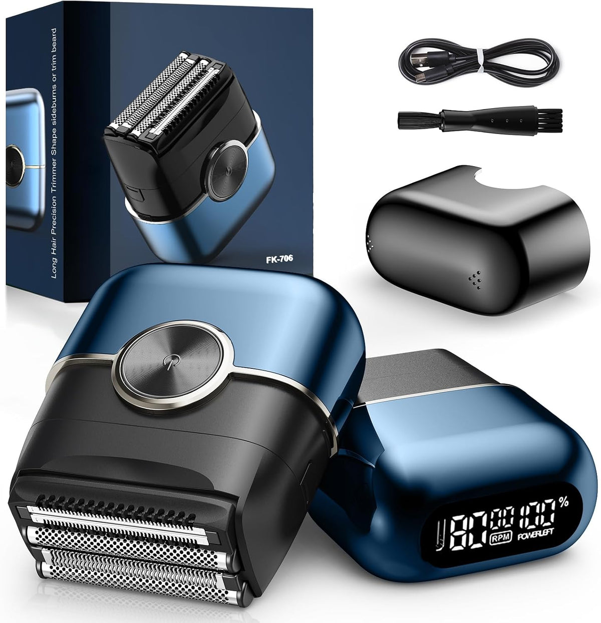 Afeitadoras eléctricas para hombres: 4 cuchillas flotantes y pantal...