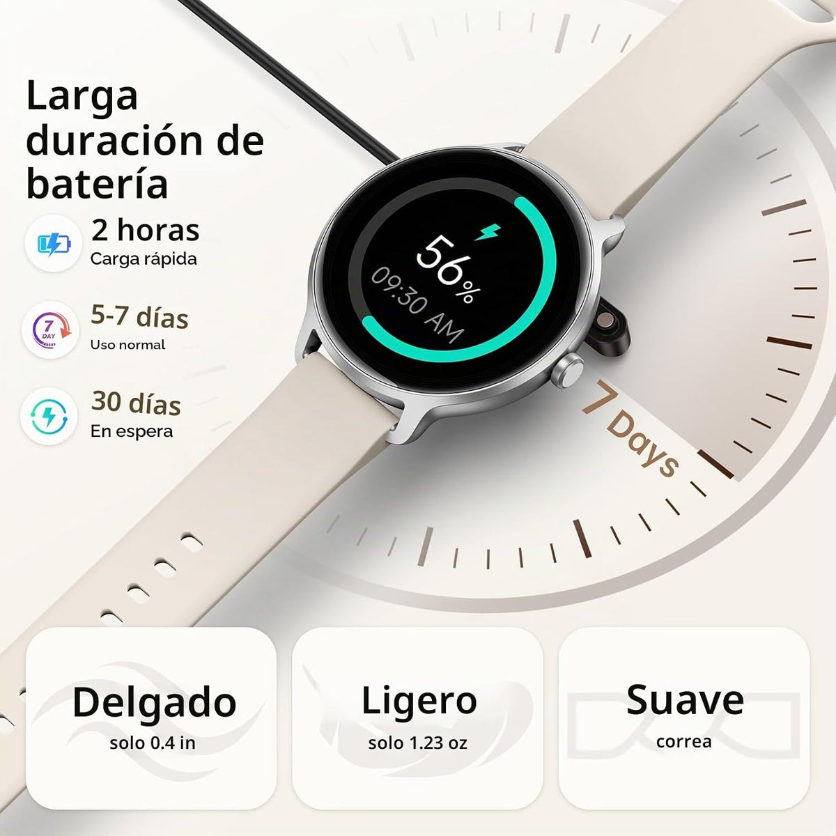 Reloj inteligente para mujer, pantalla AMOLED de 1.27 pulgadas con...