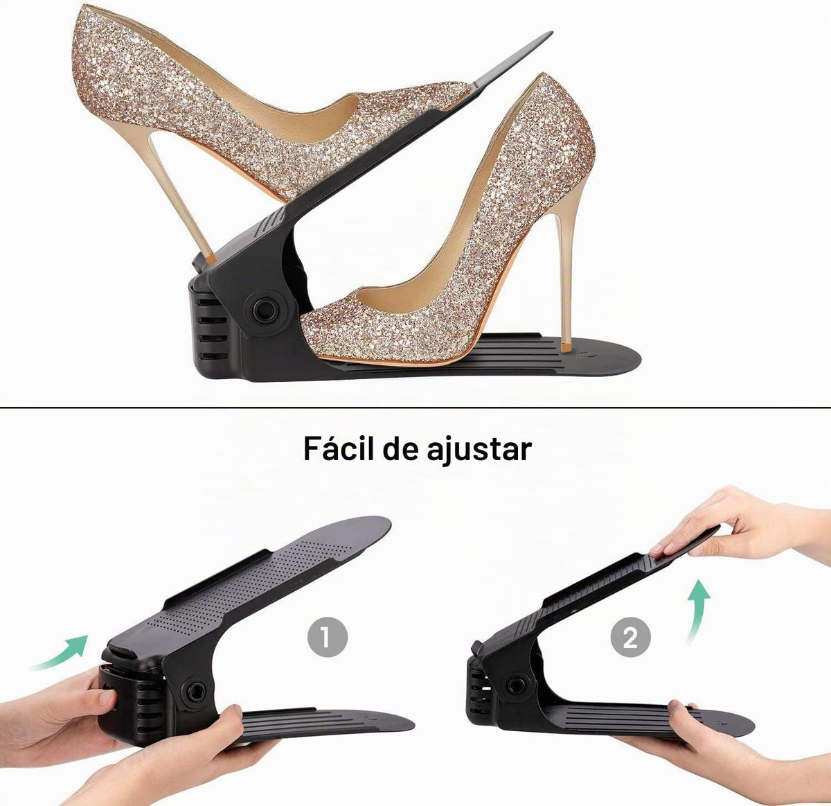 Neprock Organizador de Zapatos para Armario, Organizador de Almacen...