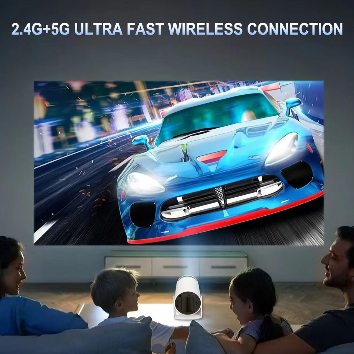 Mini Proyector, Proyector Inteligente Portátil 4K WiFi 6 BT 5.4 [Ap...