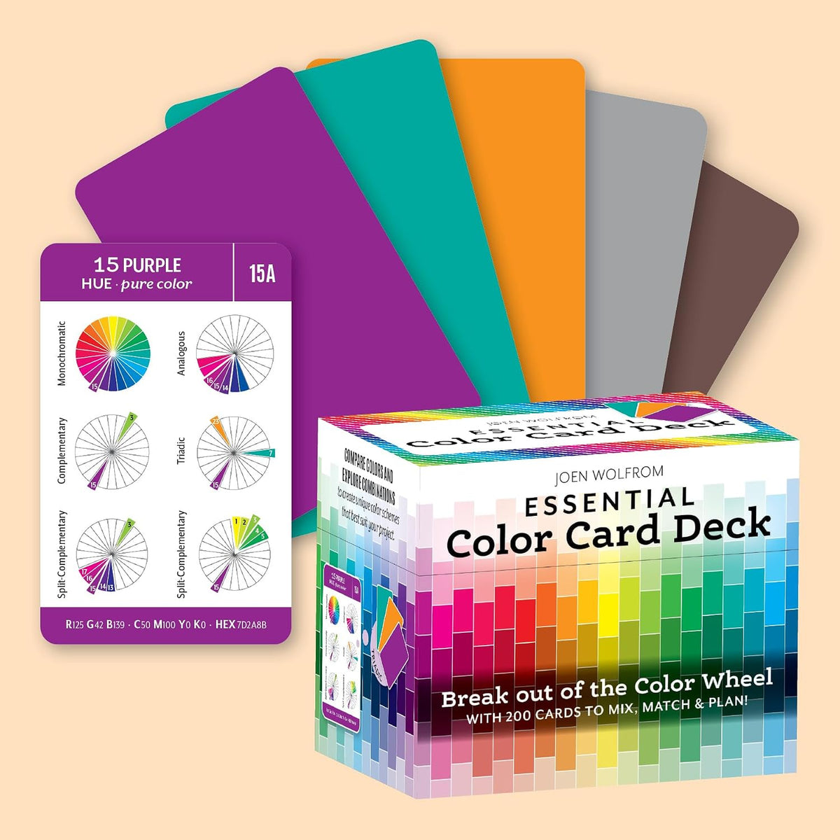 Baraja de cartas de colores esenciales: ¡Salga de la rueda de color...