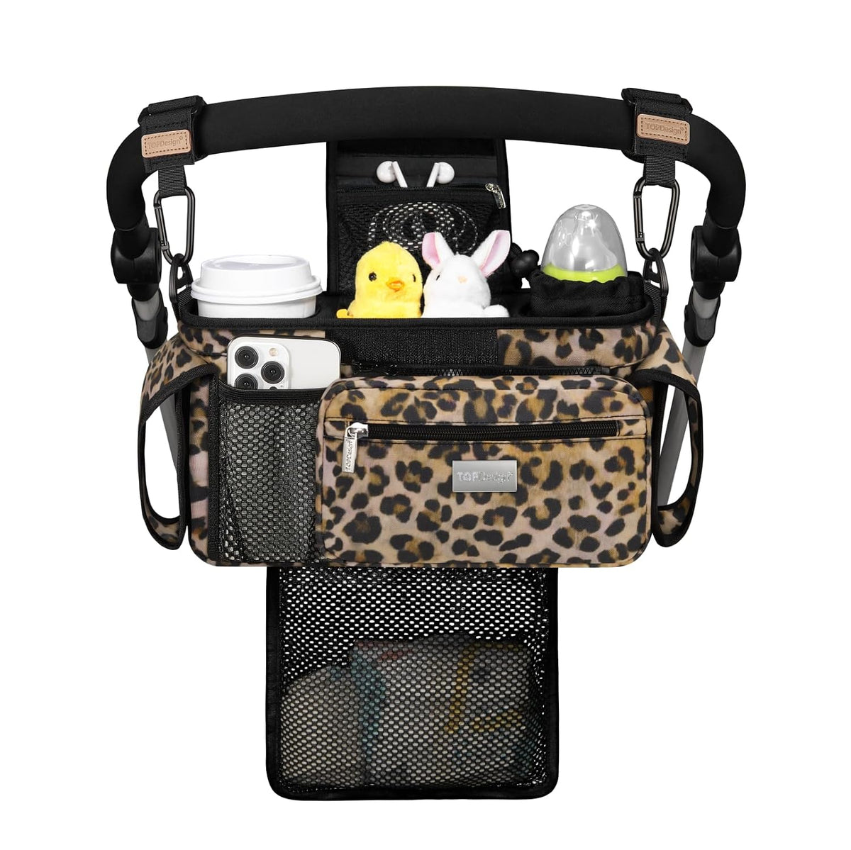 TOPDesign Organizador universal para cochecito de bebé, carrito de...