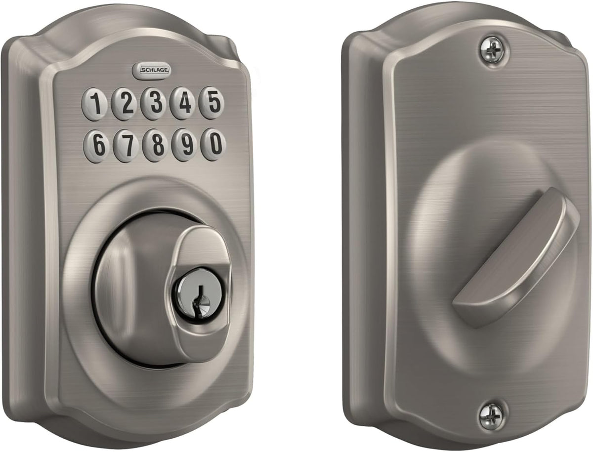 Schlage - Cerrojo de seguridad Plymouth BE365 PLY 619 con teclado,...