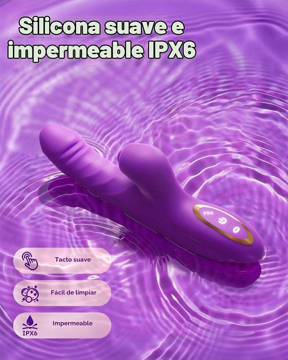 Toendi Thrusting Consolador Conejo Vibrador para Mujeres, Vibradore...