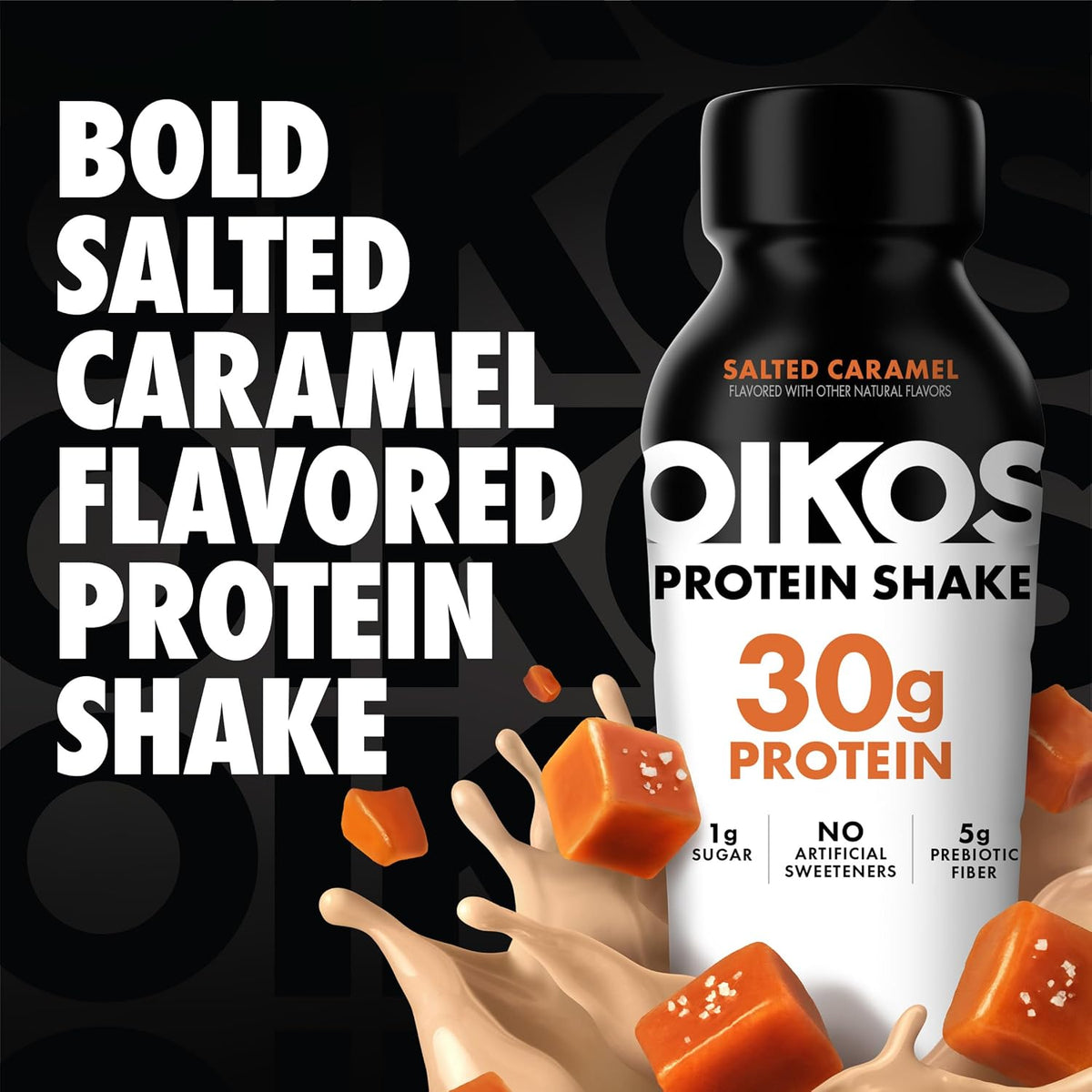 Oikos Batido de proteínas, caramelo salado, 1.06 onzas de alto cont...