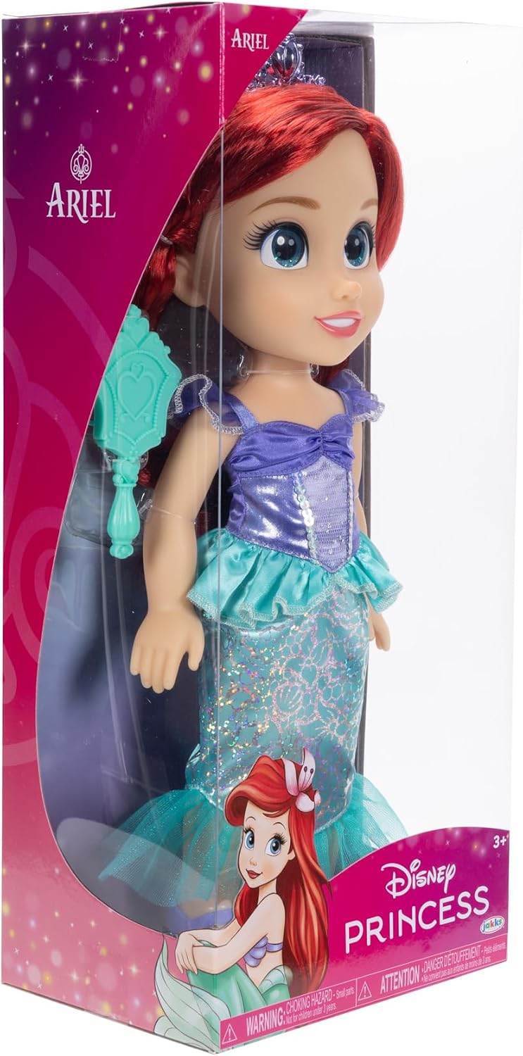 Muñeca Disney Princess, mi amiga, Ariel de 14 pulgadas de alto. Inc...