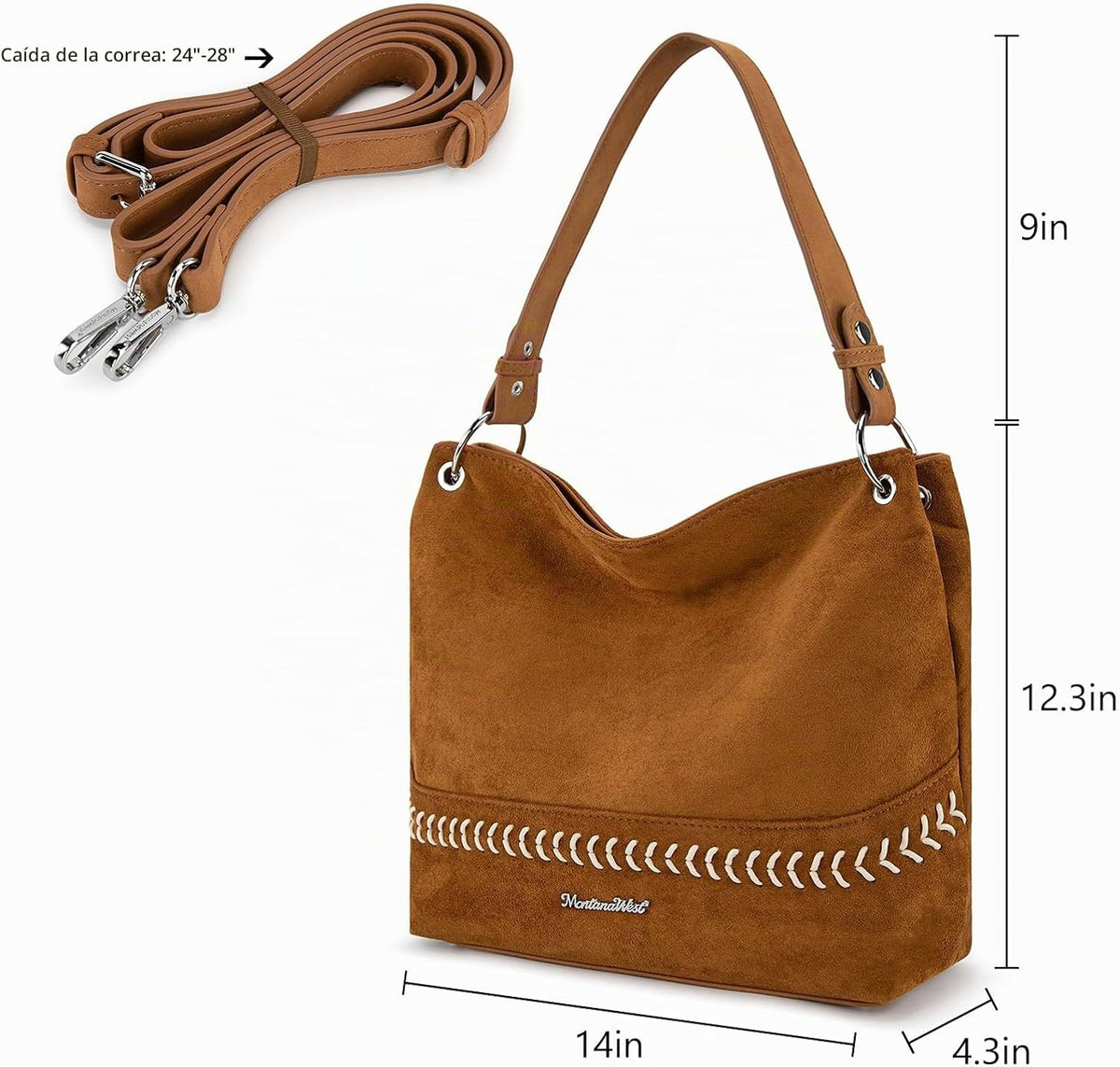 Carteras para mujer, bolsos hobo para mujer, bolso de hombro holgad...