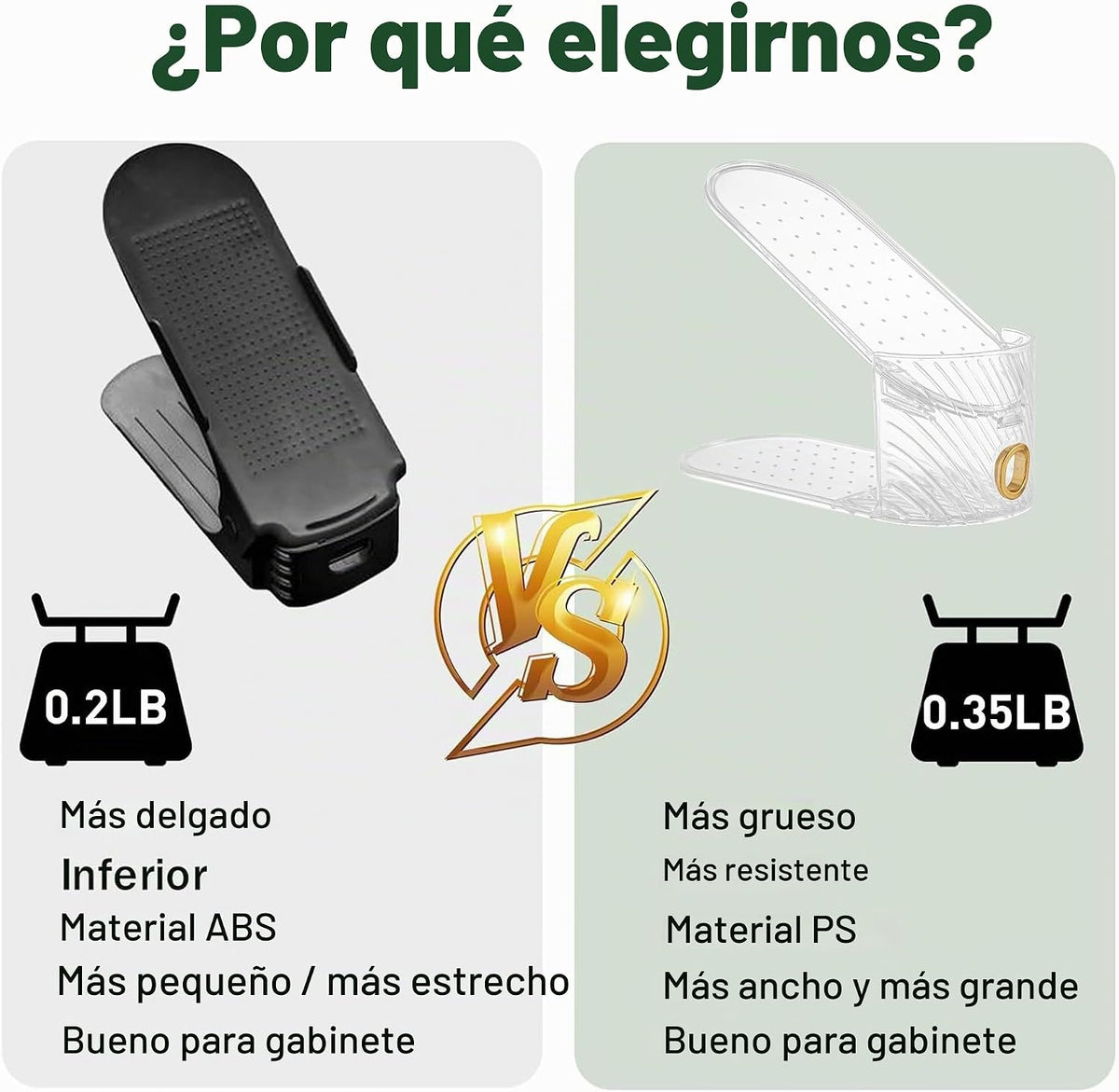 keappubest Organizador de ranura para zapatos, paquete de 20, organ...