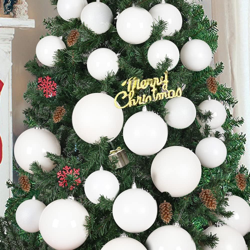 Benjia Adornos navideños extra grandes para exterior, bolas enormes...