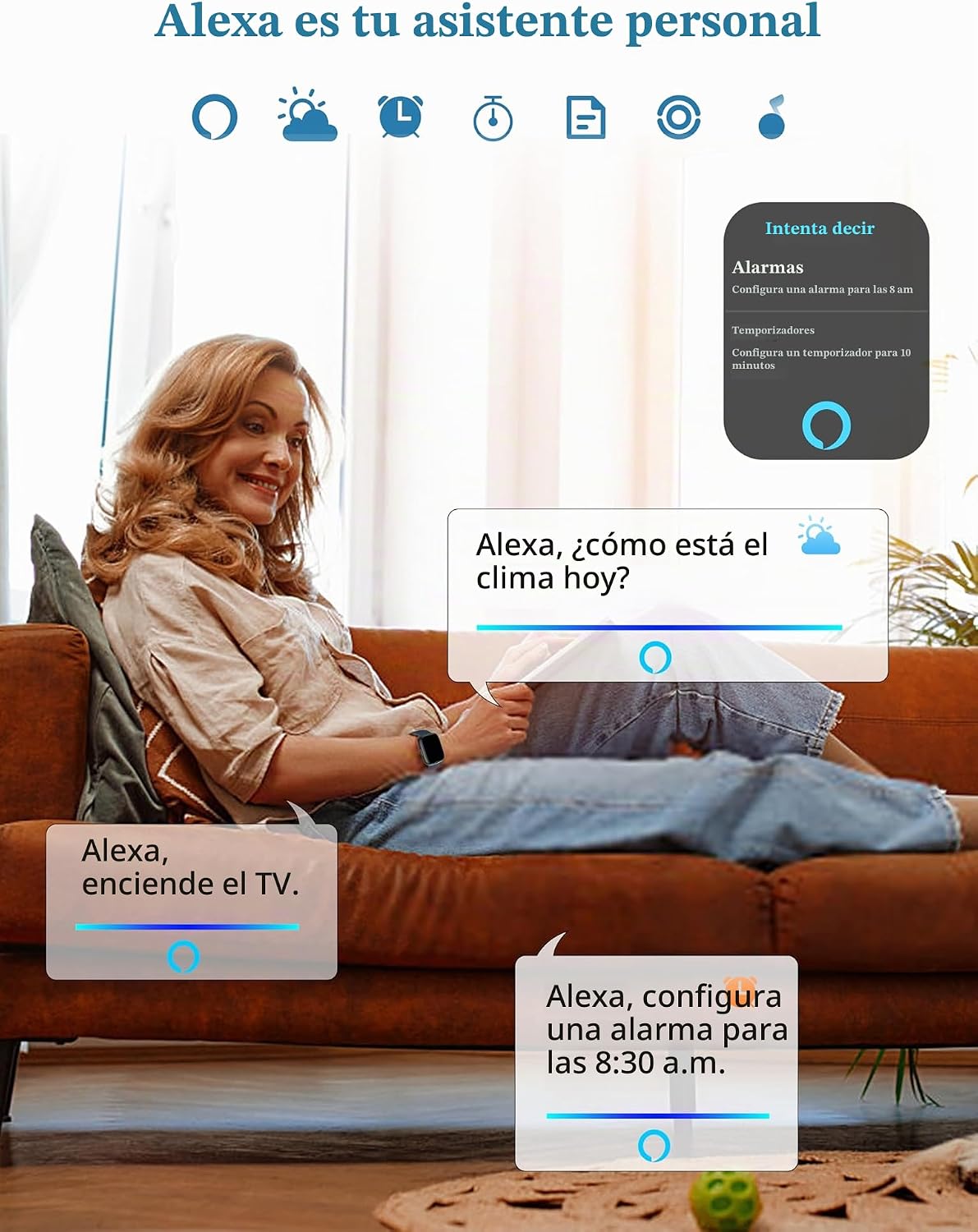 LODIMEKE Reloj inteligente, Alexa incorporado, responder\/hacer lla...
