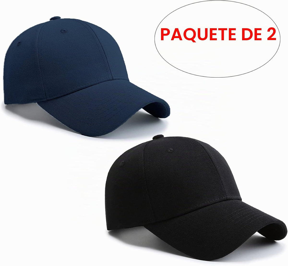 PFFY 2 paquetes de gorra de béisbol Golf Dad Hat para hombres y muj...