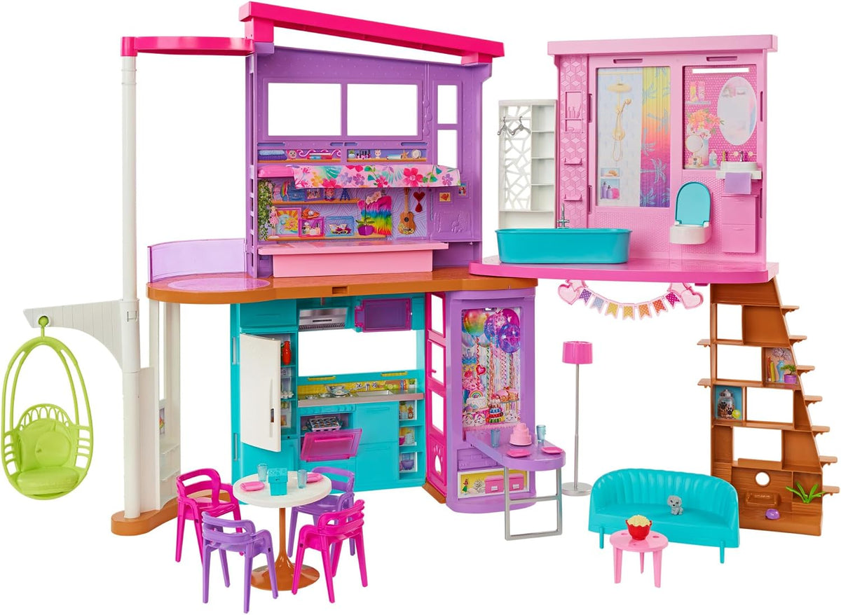 Barbie Juego y accesorios para casa de muñecas de vacaciones | Casa...