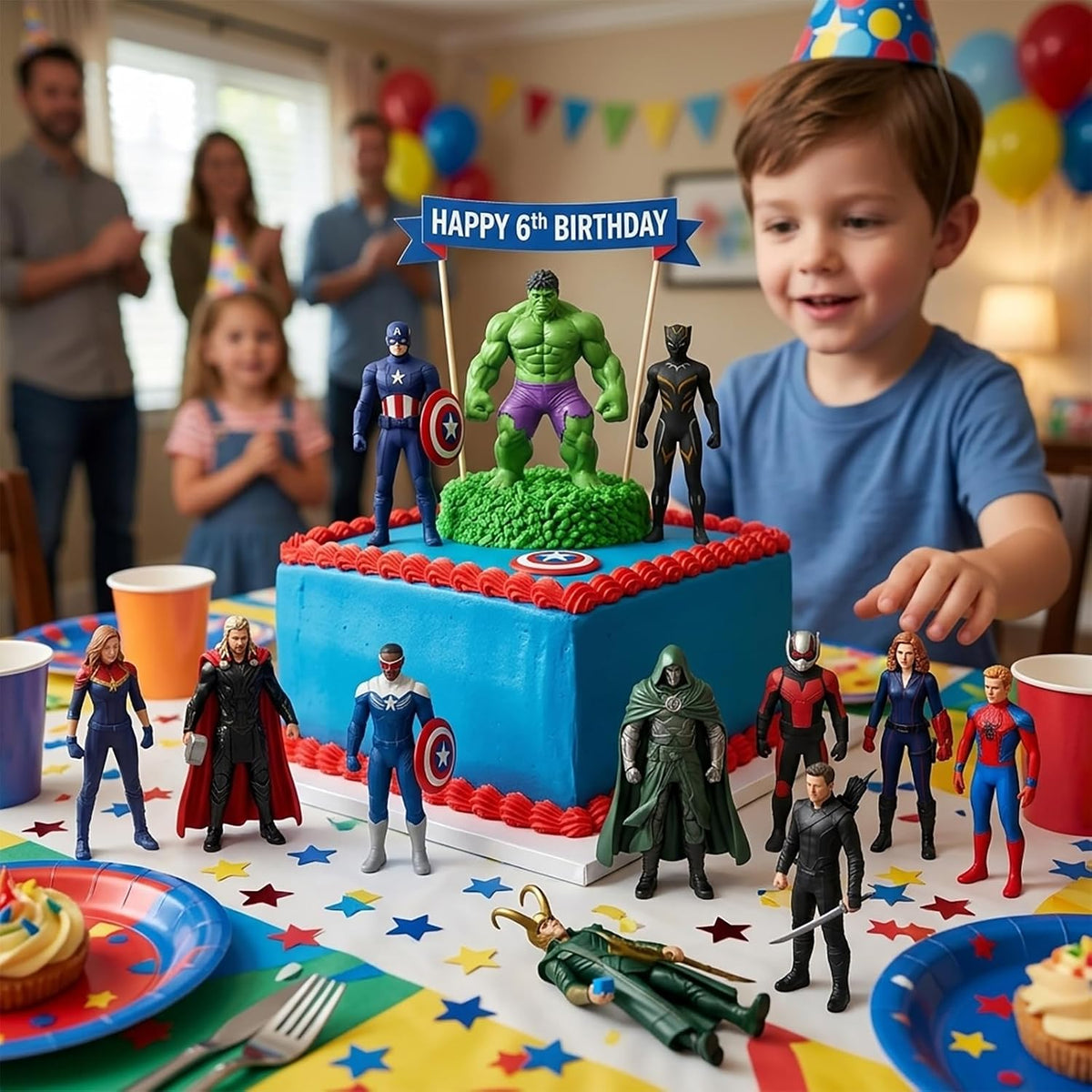 HLDMYYXGS 12 figuras de superhéroe, miniatura de leyendas heroicas...