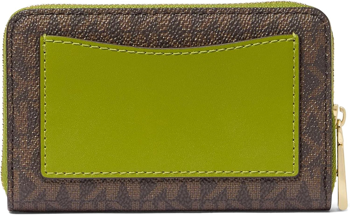 Michael Kors Estuche para tarjetas con cremallera pequeña para muje...