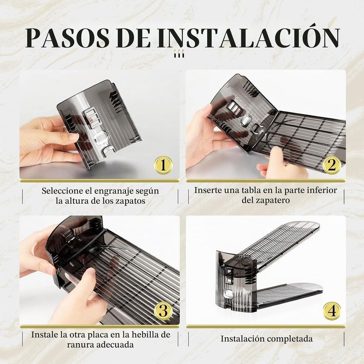 Tgzwme Organizador de ranuras para zapatos, paquete de 20 unidades,...