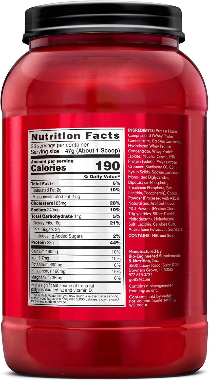 BSN SYNTHA-6 Proteína en polvo premium, batido de chocolate, 28 por...