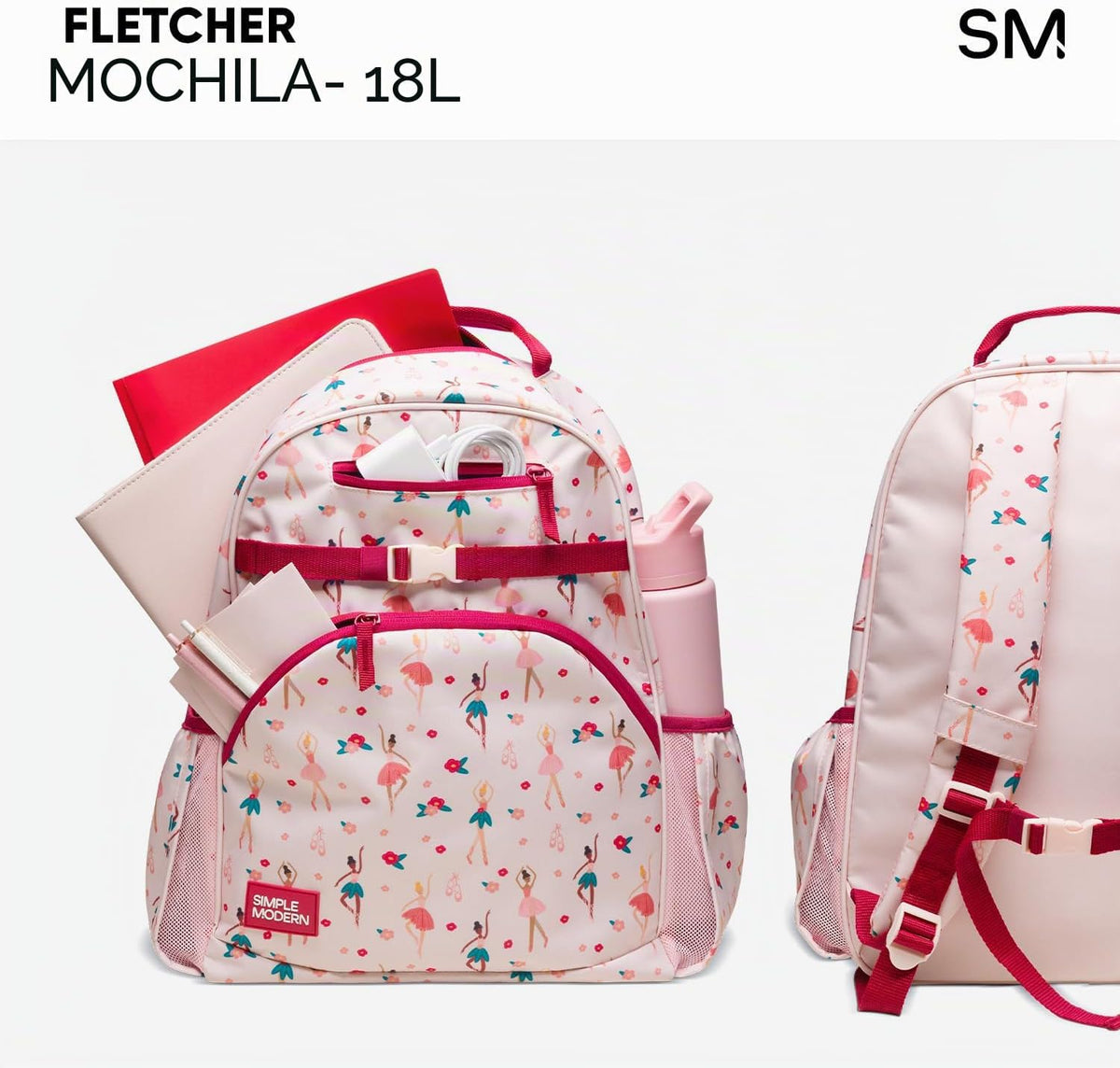 Simple Modern Mochila Bluey Kids para escuela, niñas, niños | 18L |...