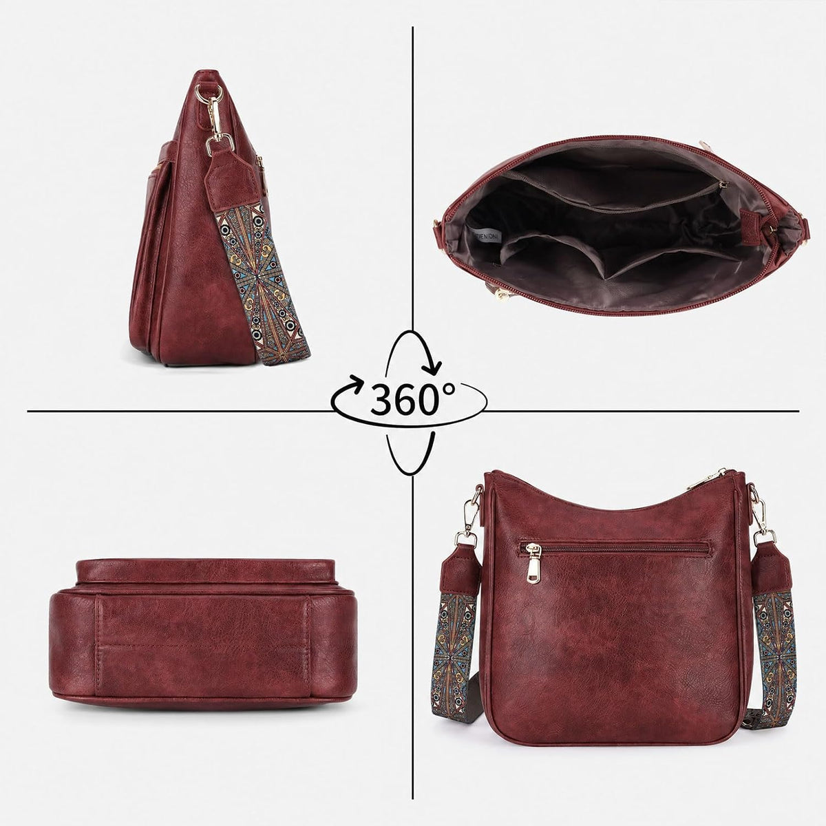 KITEVIUN - Bolsos tipo bandolera medianos para mujer, modernos, bol...