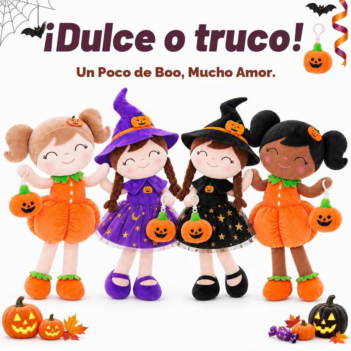 Gloveleya - Muñeca de bebé de Halloween, regalo para niñas, muñecas...