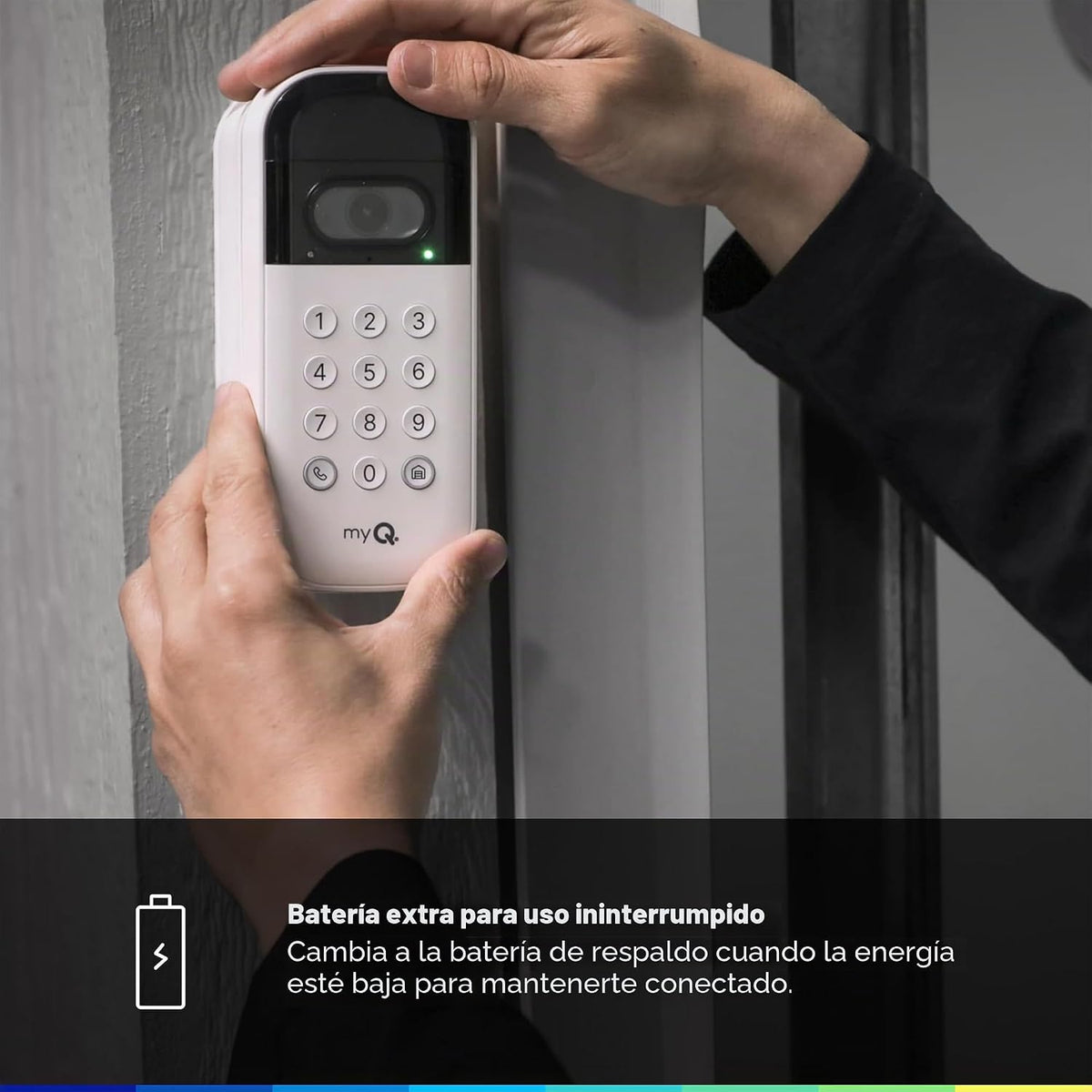 myQ - Kit de inicio inteligente de garaje: teclado de video para pu...