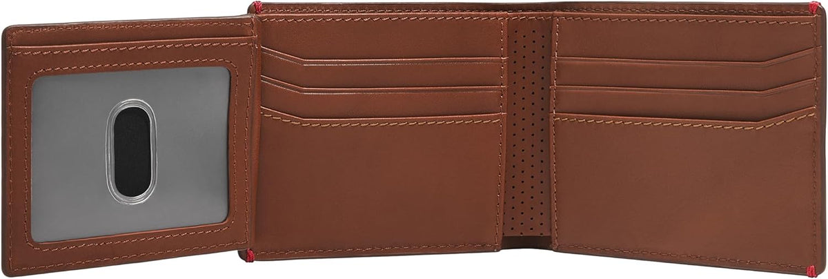 Fossil Billetera plegable para hombre, Sport Tourer marrón, talla ú...