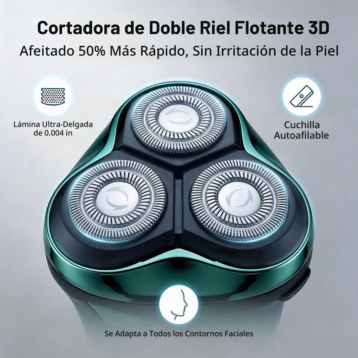 Ordele Maquinilla de afeitar eléctrica para hombres, afeitadora elé...