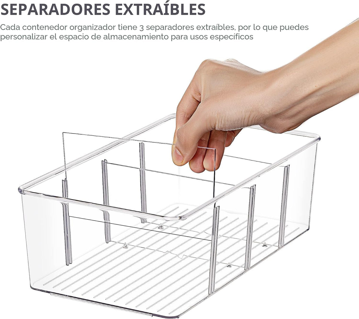 Vtopmart - Paquete de 2 recipientes organizadores de almacenamiento...