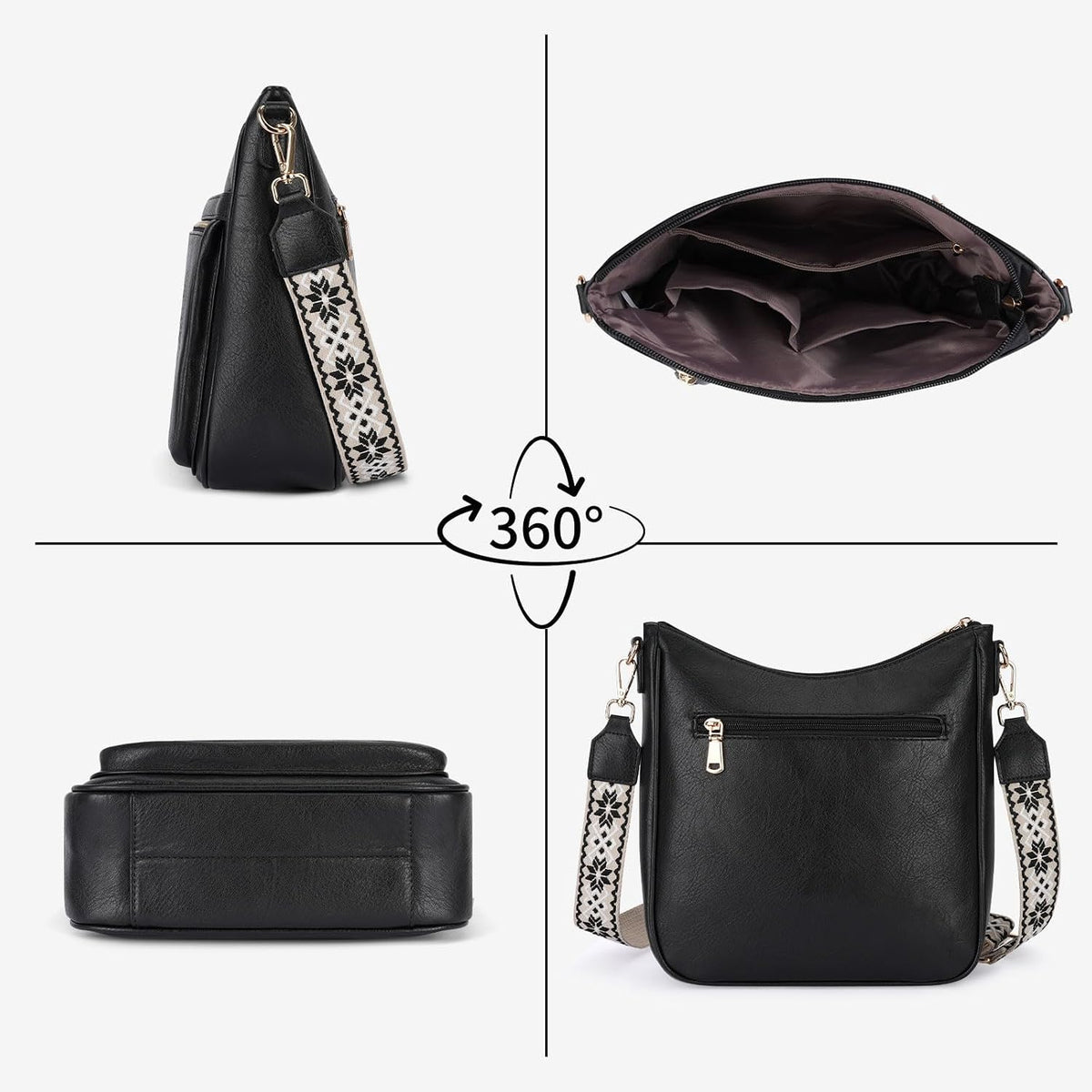 KITEVIUN - Bolsos tipo bandolera medianos para mujer, modernos, bol...