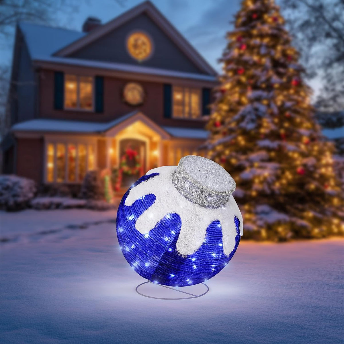 Adornos de Navidad para exteriores, decoración de bolas navideñas e...