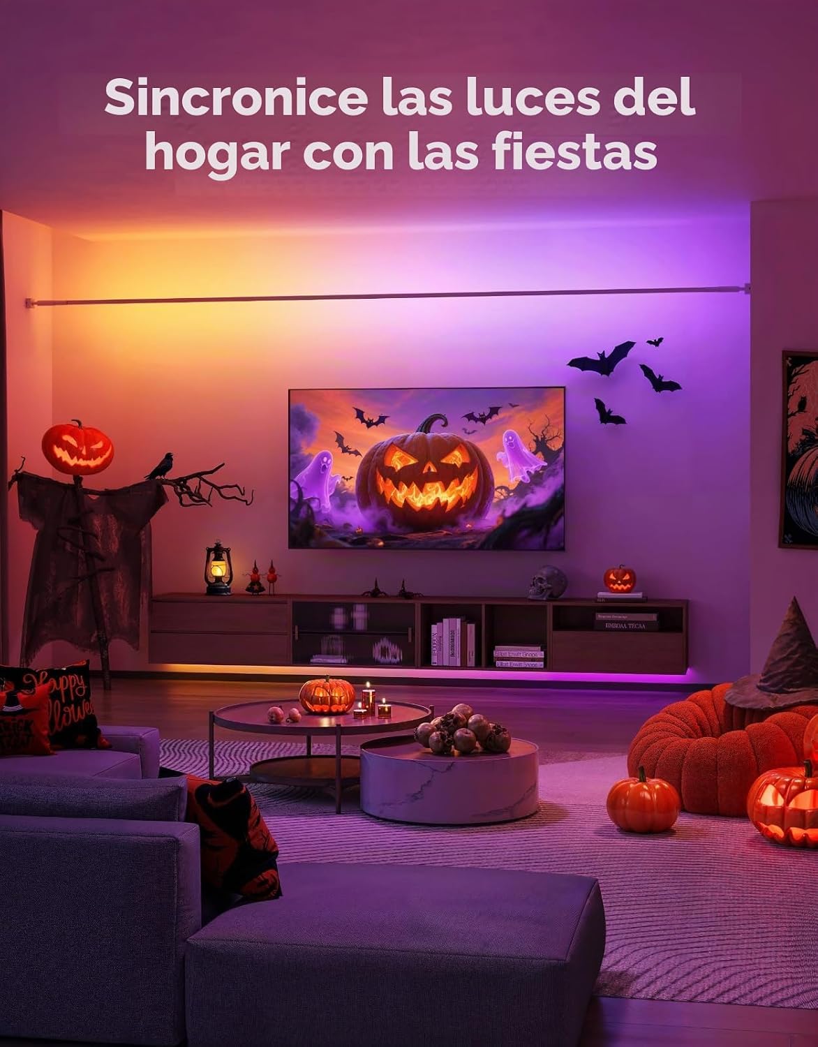 Tira de luces LED RGBIC de 16,4 pies Govee, funciona con Alexa y el...