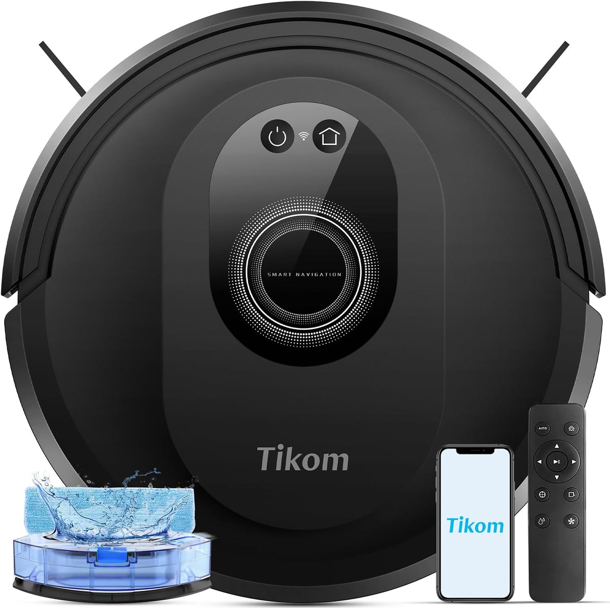 Tikom Robot aspirador y trapeador combinado, aspiradora robótica de...