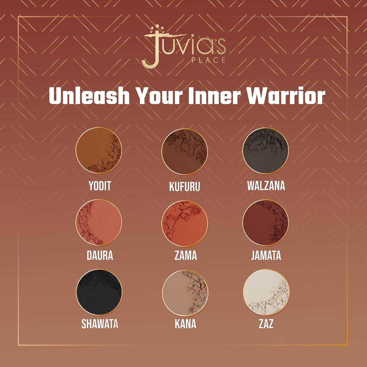 Juvia's Place The Warrior 2 Paleta de sombras de ojos 9 tonos p...