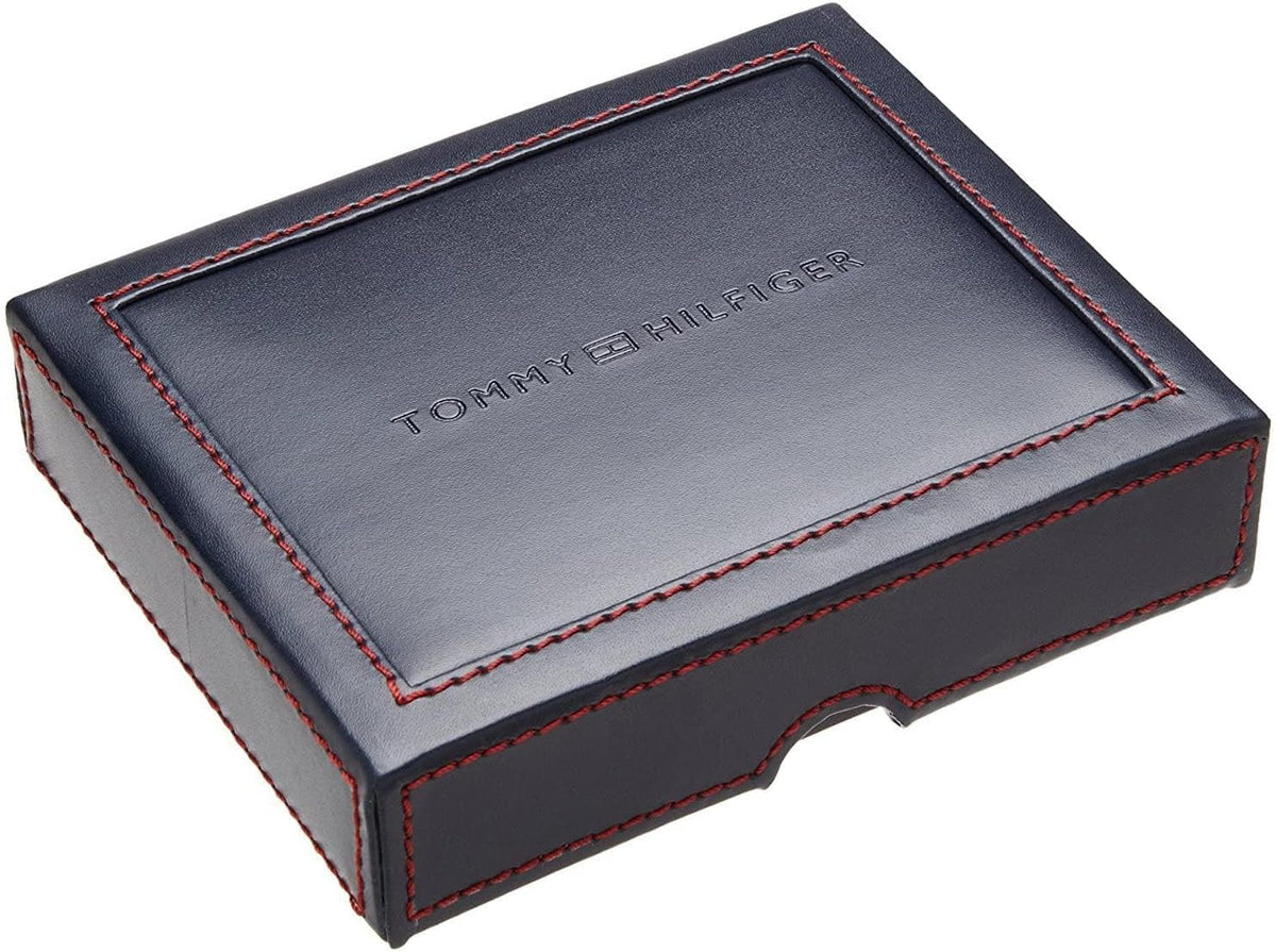 Tommy Hilfiger Cartera Passcase para hombre con ventana de identifi...