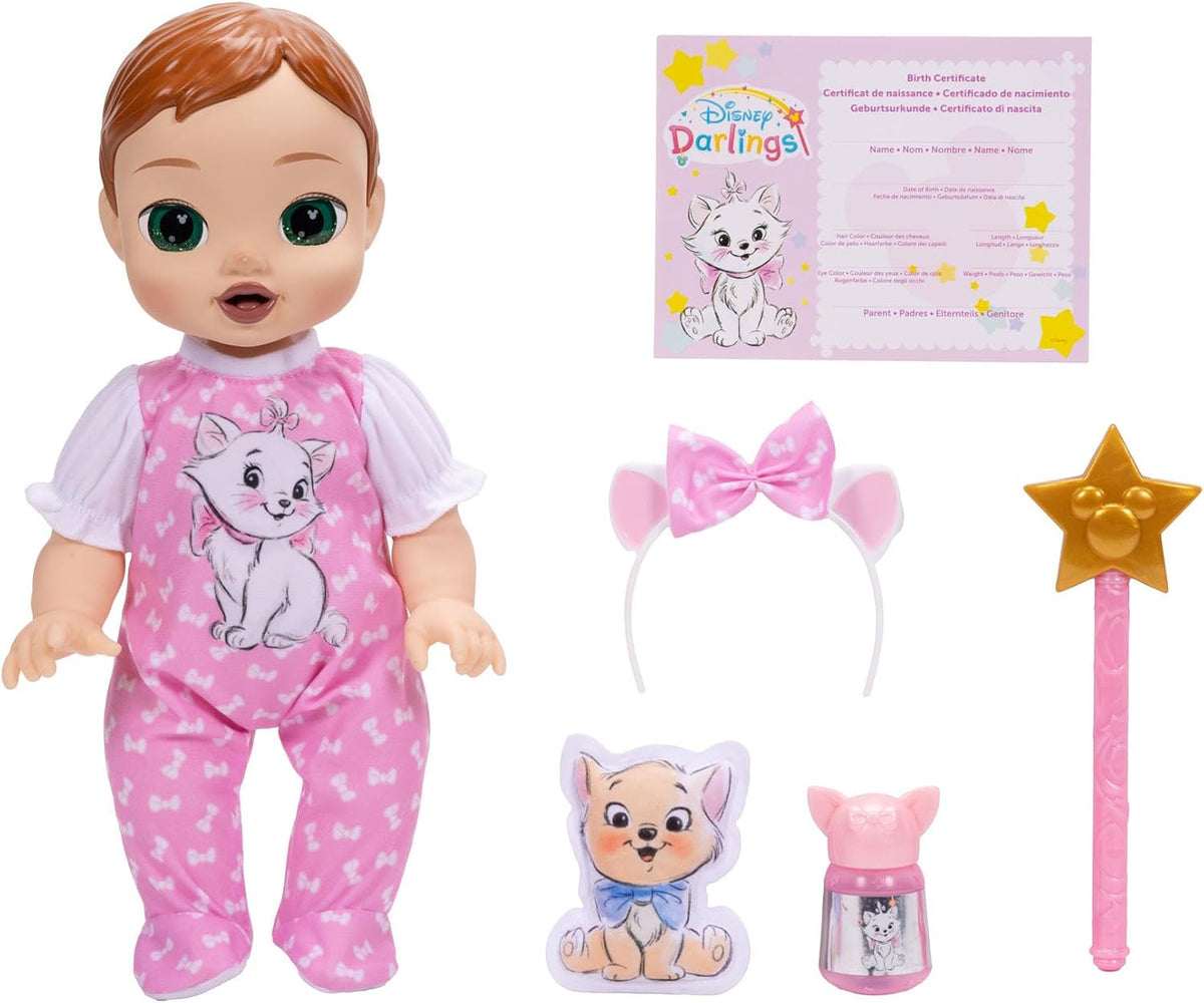 Disney Darlings - Muñeca interactiva de bebé de 13 pulgadas, luces...