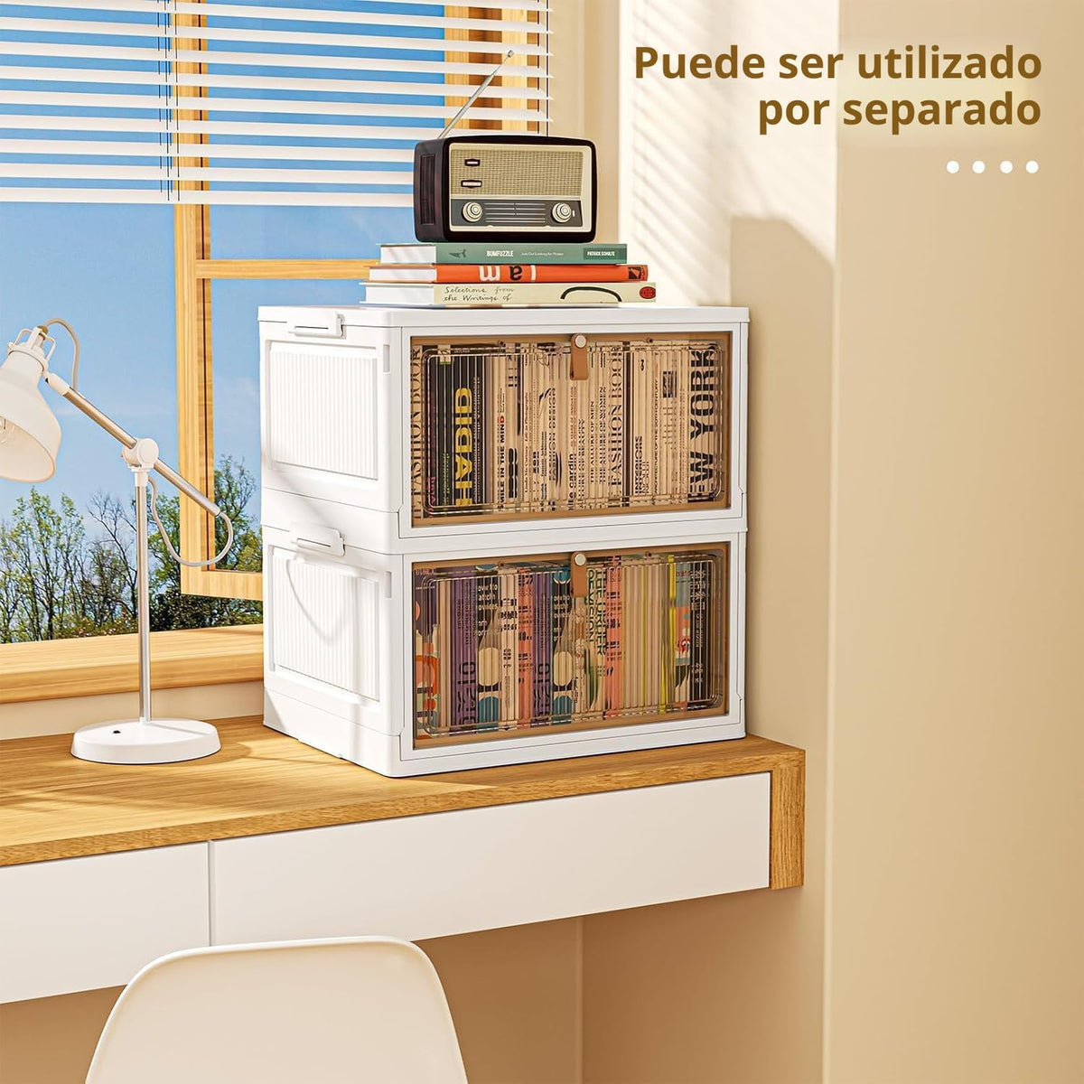 YFXCVSL - Contenedores de almacenamiento de plástico de 4 niveles c...