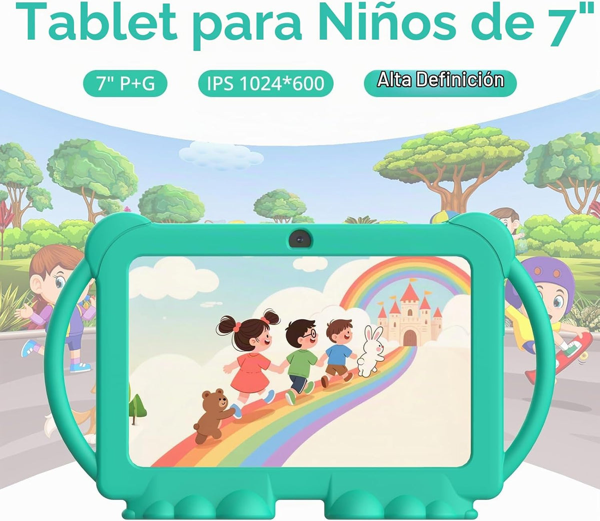 PEICHENG Tableta para Niños de 7 pulgadas Android 12.0 para Niños P...