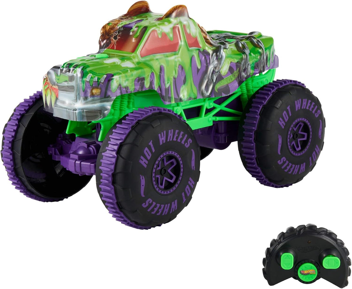 Hot Wheels Monster Trucks Mutant Chaos Wreckin' Wolf Vehículo RC |...