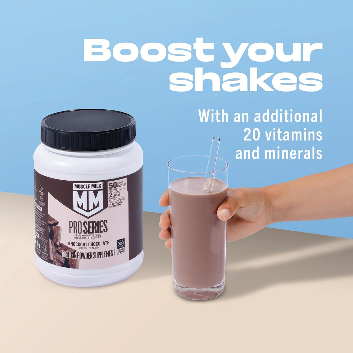 Muscle Milk Pro Series Polvo de Suplemento de Proteína, Vainilla In...