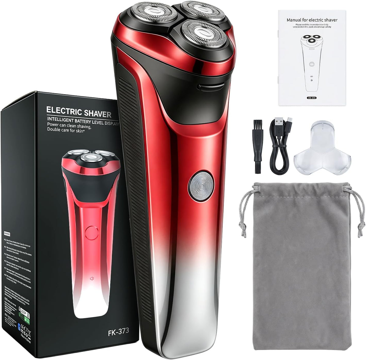 Ordele Maquinilla de afeitar eléctrica para hombres, afeitadora elé...