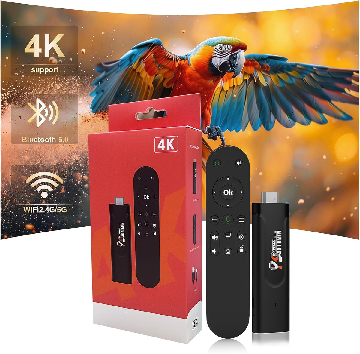 Android 13.0 TV Stick 4K, ultra portátil Smart TV Stick 2GB RAM 16G...